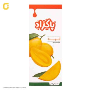 آبمیوه انبه پاکزاد حجم 200 میلی لیتری