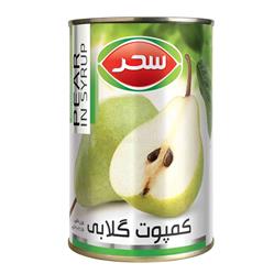 کمپوت گلابی کلید دار 430 گرمی سحر