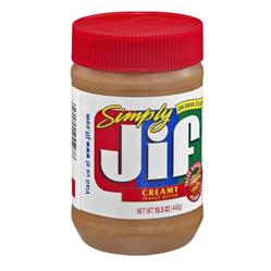 کره بادام زمینی کرمی 440 گرمی simply جیف