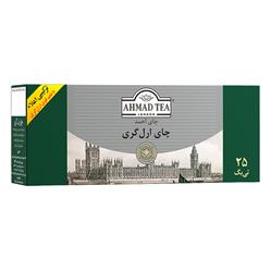 چای کیسه ای ارل گری 25 عددی احمد