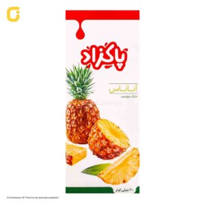 آبمیوه آناناس پاکزاد حجم 200 میلی لیتری