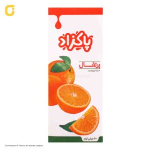 آبمیوه پرتقال پاکزاد حجم 200 میلی لیتری