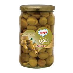 زیتون شور با هسته ویژه 680 گرمی دلوسه