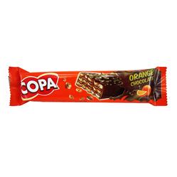ویفر با کرم پرتقالی و روکش شکلات 40 گرمی کوپا